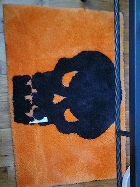 Riviera Halloween Skull Bathroom Rug 21 X 32 Inch